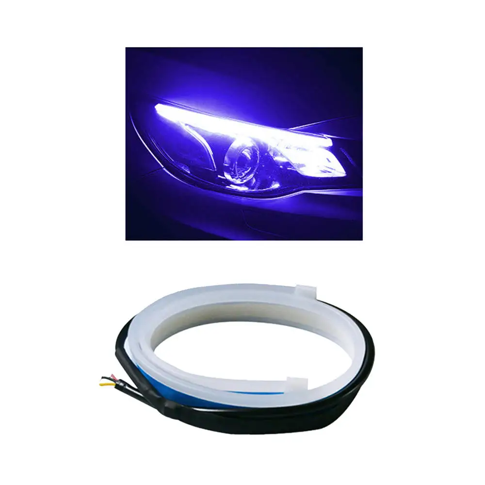 Ультратонкие дневные ходовые огни DRL 30/45 см гибкая мягкая трубка направляющая
