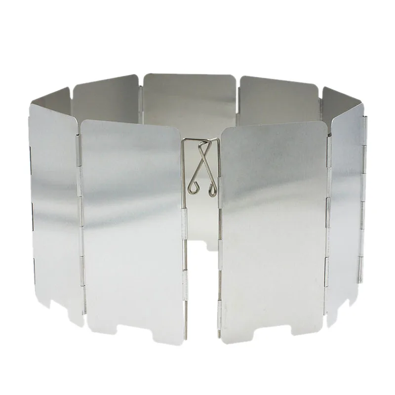 

APG 9 Folding Mini Windshield Camping Stove Windshield Lightweight Folding Latch Windshield