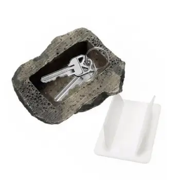 

8x6x3cm Key Spare Key House Safe Hidden Hide Security Rock for Stone Case Box Fake Rock Holder Ornaments Storage Box