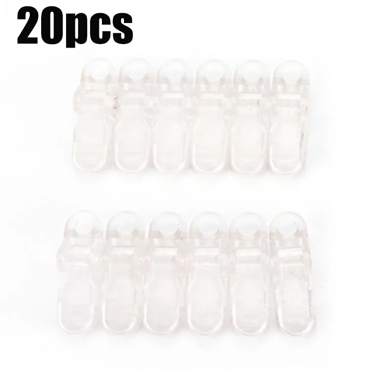 

20Pcs Tent Clips Awning Clamp Set Tarp Clips Snap Hangers Survival Emergency Camping Tent