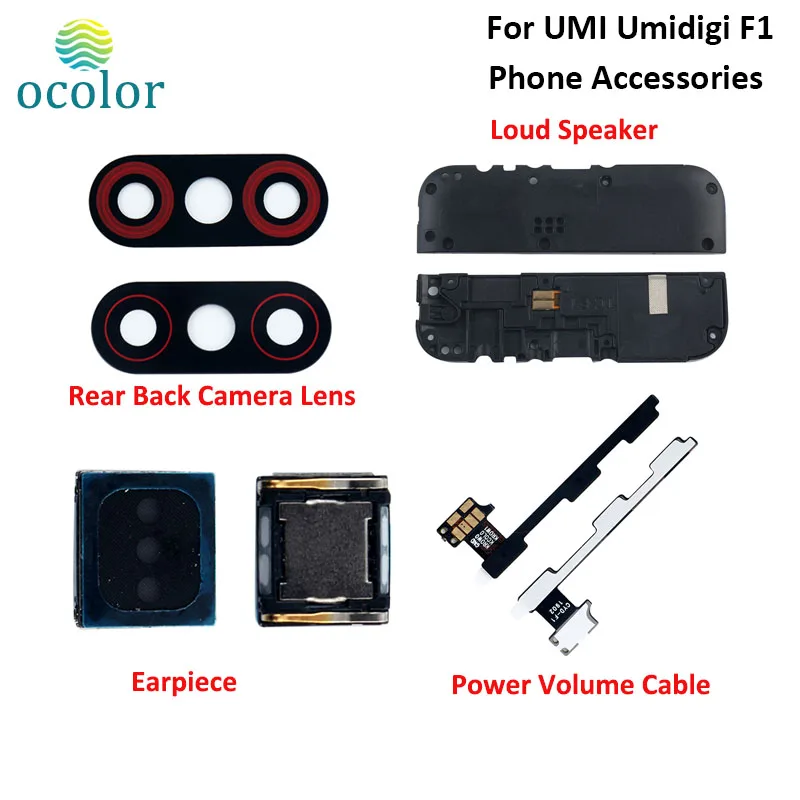Ocolor для UMI Umidigi F1 Play громкий динамик наушник мощный объемный кабель задний тыловой