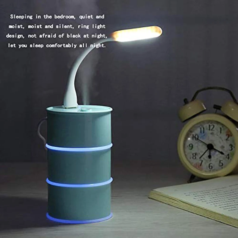 

175ML New Exotic Oil Drum Humidifier Mini Three-in-One Desktop USB Air Humidifier Gifts