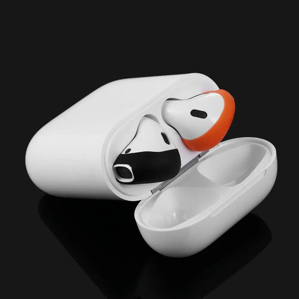 EastVita 2 пары силиконовый чехол, противоскользящие накладки для наушников Apple AirPods Earpods