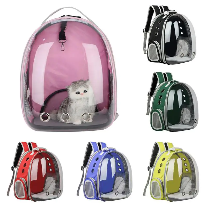

Oxford Multi-Function Cat Bag Transparent Pet Out Carrying Case Folding Open Space Backpack Tent 29 x 31 x 42cm