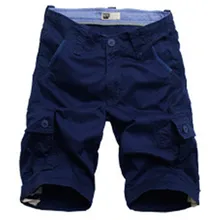 Мужские шорты модные летние мужские шорты длиной до середины икры хлопковые повседневные мужские шорты в стиле милитари армейские тактические Длинные мужские шорты Карго