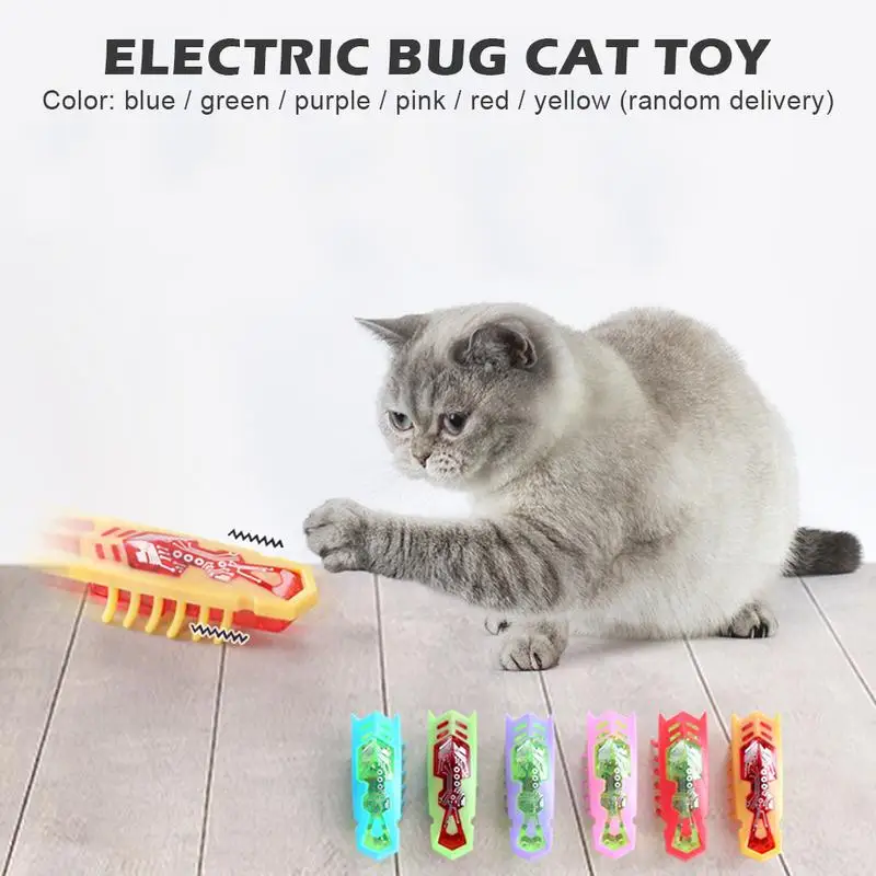 Кошка электрическая игрушка забавный кот сбегающий препятствия автоматически переворачивается Электрический Кот игрушка для домашних животных насекомые кошки интеллект тренировка