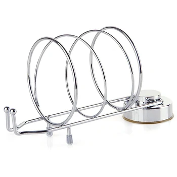 

Multi-Function Storage Rack Powerful Suction Stainless Steel Holder For Hair Dryer Bathroom Wall Shelf