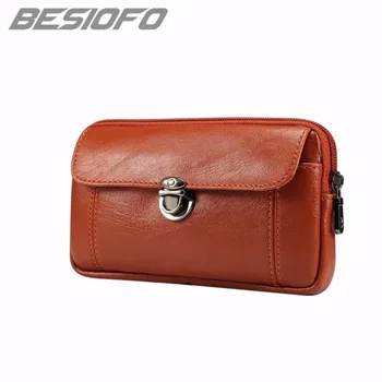 

PU Leather Phone Case For HTC One M7 M8 M9 M10 Belt Waist Holster Zipper Pouch Bag Double Pockets Cover