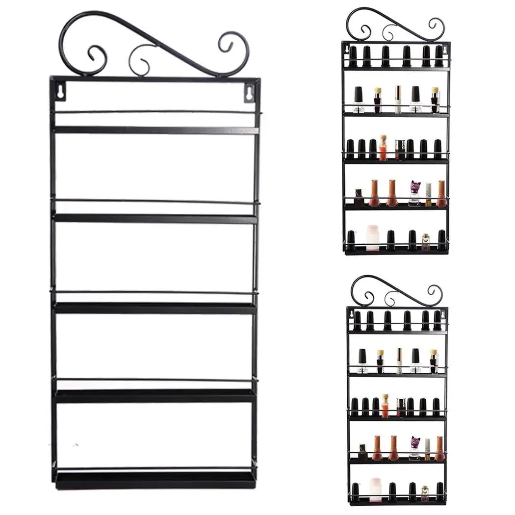 

Rack PolishShelf Metal Display To Nail Organizer Stand ACEVIVI Hot Nail Selling Bottles 50 Tier Polish Mount Wall Up 5