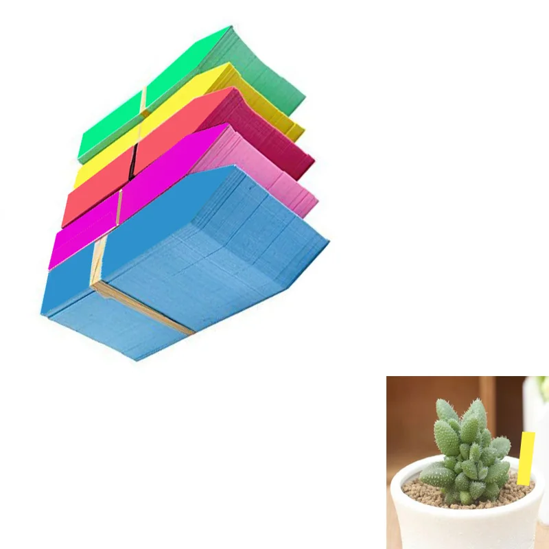 

100*20 mm/ Plastic Many colors Stake -type kindergarten plants Labels flower pot thick tag marker for plants garden 30 pcs