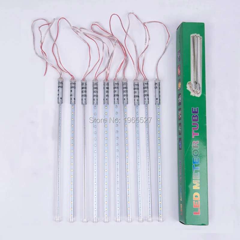 

(10pcs/set) 12V 12mm 30cm 36LEDs SMD 2835 LED Meteor light christmas lights outdoor meteor tube Red Green Blue White Warm White