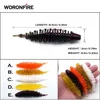 85mm Soft Worm Fishing Lure 5pcs/lot 6.6g Soft Bait Artificial Silica Gel Fishing Swimming Bait Jig Head Soft Lure ► Photo 2/6