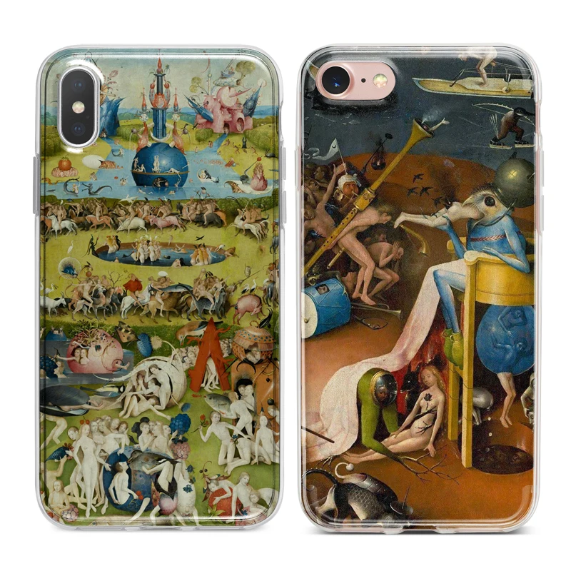 Hieronymus Bosch чехол с рисунком Мягкий ТПУ силиконовый для телефона iPhone XS Max XR 7 8 6 6S Plus 5S