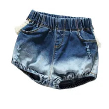 Летние детские трусики для малышей; Короткие шаровары с кисточками; хлопковая одежда; Размер 2-6T