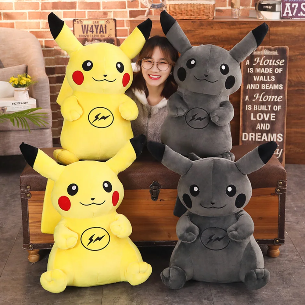 

Plush Stuffed Toys, Plush Doll Under The Condition Of Animation Art Anime Black Pikachu Doll Toys For Children Birthday Gift