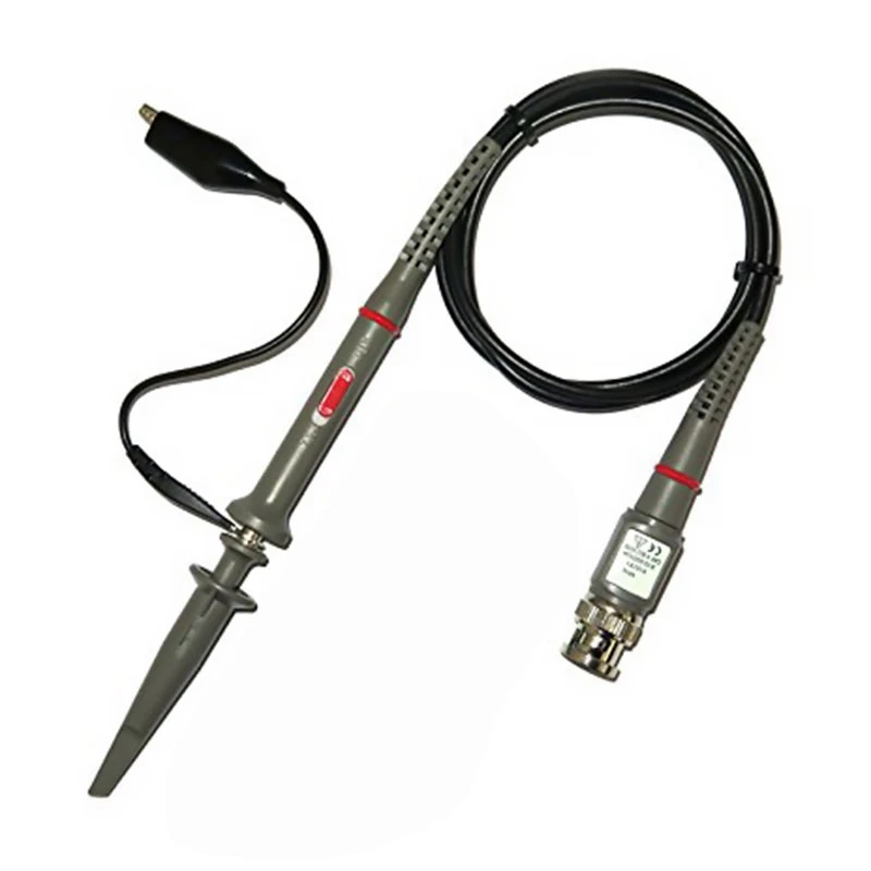 

New P6100 2Pcs Oscilloscope Probe Kit Dc-100Mhz Oscilloscope Clip Test Probe 100Mhz For Tektronix Hp X1 / X10