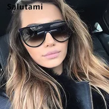 Ким солнечные очки в стиле Кардашьян женские роскошные брендовые дизайнерские ретро Винтажные Солнцезащитные очки es женские тонкие плоские солнечные очки es прозрачное стекло