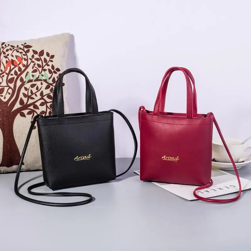 

Fashion PU Leather Small Shoulder Bag for Women High quality Fashion Tote for Ladies Clutch Purse Black Handbag bolsa feminina