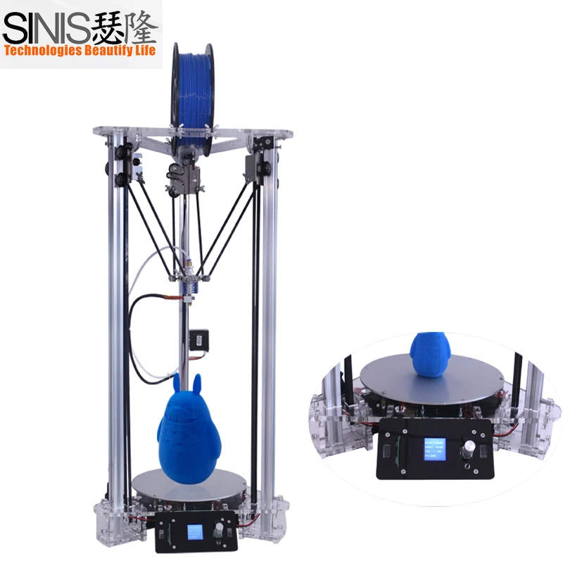 Desktop Home Industry 1 75mm ABS PLA Filament Kossel 3D Printing Machine Metal Delta FDM 3D