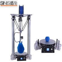 Desktop Home Industry 1.75mm ABS PLA Filament Kossel 3D Printing Machine Metal Delta FDM 3D Printer DIY Kit with Laser Engraver