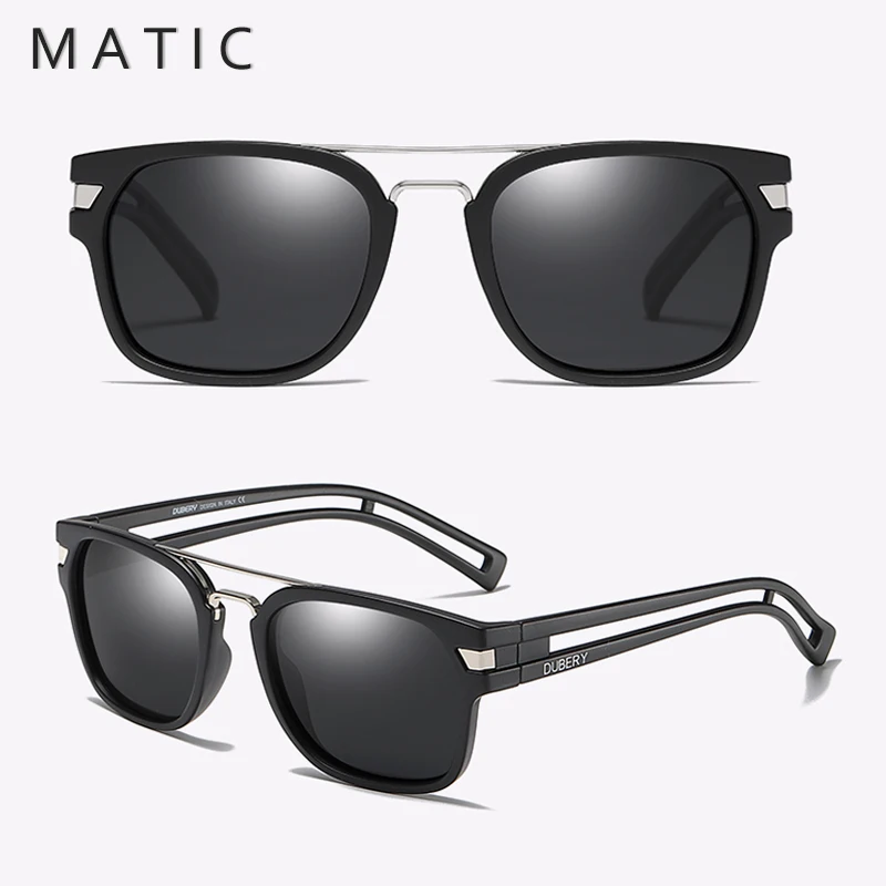 

Dubery Brand Vintage Black Fashion Hollow Frame Eyeglasses Hawkers Sunglasses Men Polarized Summer Retro Oculos Gafas de sole