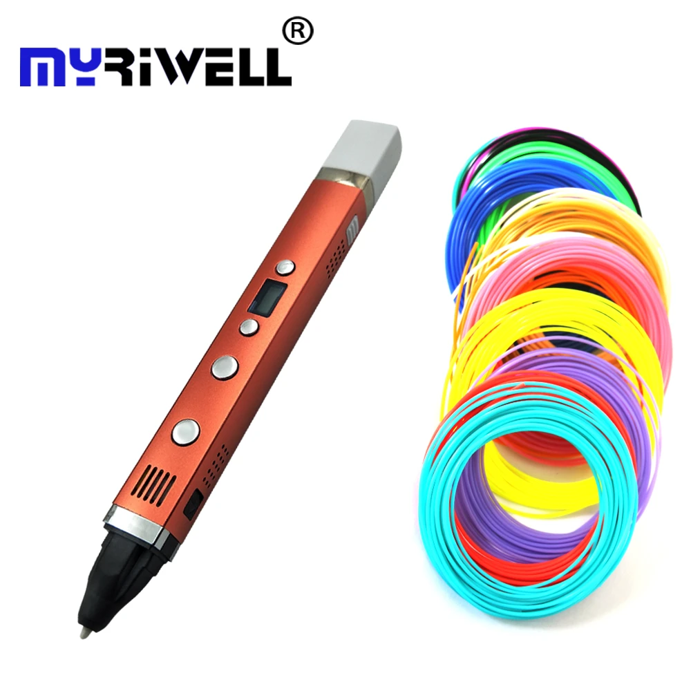 Myriwell 3rd ثلاثية الأبعاد قلم رسم Usb التوصيل الرقمي 4 تنظيم السرعة أفضل هدية للأطفال 3d Pen Pen 3d3d Caneta Aliexpress