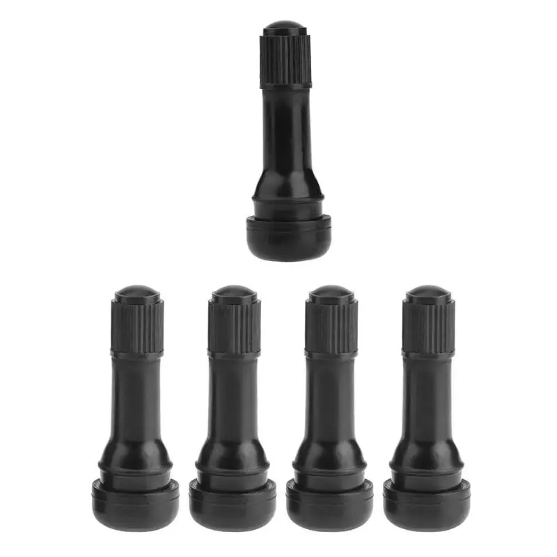 

TR438 Snap-in Rubber Tubeless Tire Car Wheel Tyre Valves With Dust Caps Tubeless Spring Tyre Valve Stem Rubbers Dusty Cap