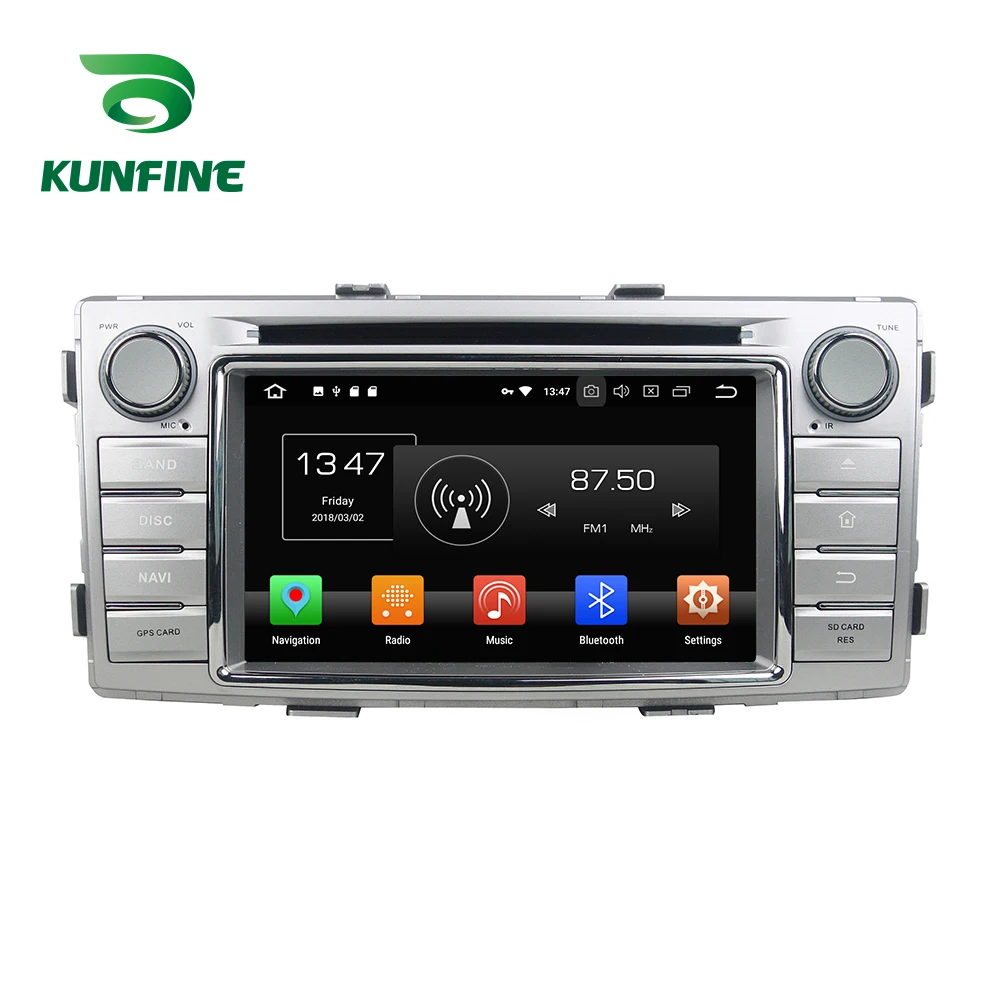 

Quad Core 2GB RAM Android 8.1 Car DVD GPS Navigation Multimedia Player Car Stereo For Toyota Hilux 2012-2017 Radio unit wifi 3G