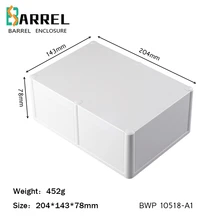 204*143*78 мм IP68 пластиковый водонепроницаемый Электрический материалы корпуса DIY распределительные корпуса открытый контроль распространения корпус переключателя