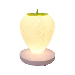 Светодиодный ночник лампы Силиконовые Клубника для маленьких детей подарок прикроватной тумбочке спальня гостиная украшения