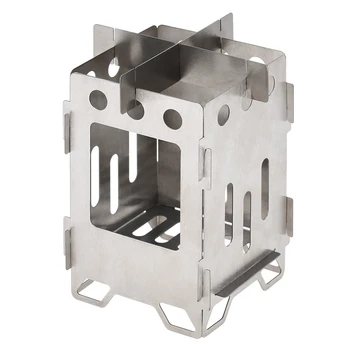 

Lixada Lightweight Titanium Wood Stove Folding Camping Stove Burning Survival Cookware Picnic Cooking Stove Camping Equipment