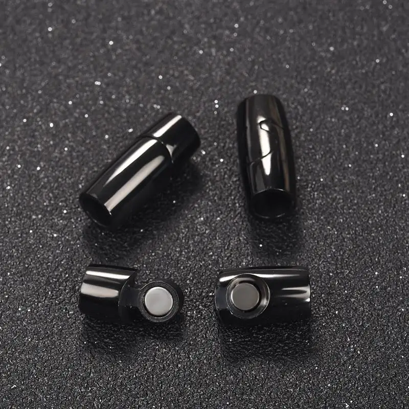 

Magnetic Clasps For Bracelets Stainless Steel Clasps Jewelry Making Round Leather Cord Clasps Hooks DIY Jewelry Findings