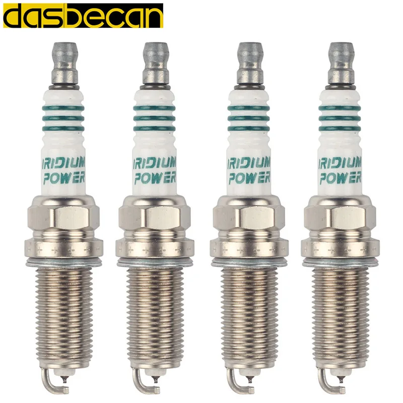 

Dasbecan 4 Pcs Iridium Spark Plug IKH16 5343 LFR5AIX11 For Nissan Rault Peugeot 22401-AL515 22401-8H315 22401-AR015