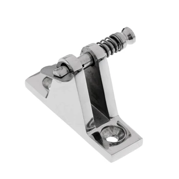 

Durable 316 Stainless Steel Boat Bimini Top Deck Hinge Fitting Quick Release Pin Marine - Silver