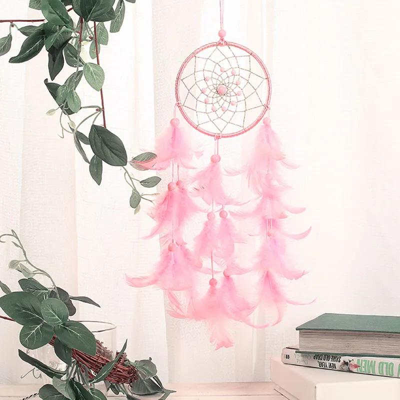 

Pure fresh dream cather net feather pendant design gift indoor handicraft wind-bell wedding decoration birthday gift