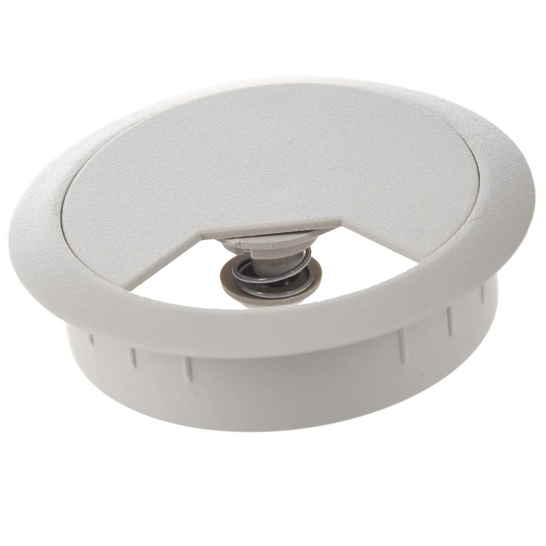 Plastic Computer Desk Grommet Cable Hole Cover Gray Computer