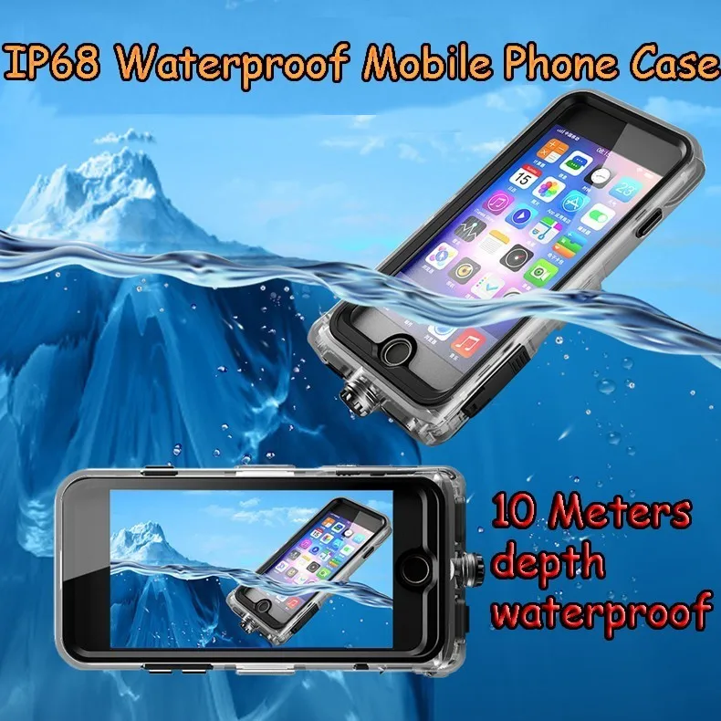 

IP68 Waterproof Case 10Meter WaterProof Mobile Phone Case Under Water Photograph Defence Fall Diving Protection Shell For Iphone