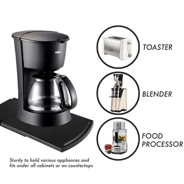Kitchen Caddy Sliding Coffee Tray Mat 12 Inch Under Cabinet