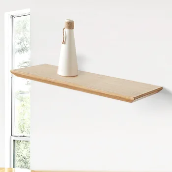 

Wall Hanger Shelf Storage Rack Solid Bamboo Living Room Home Decoration Creative Nordic Home Clapboard Rack Solid Wooden Shelf