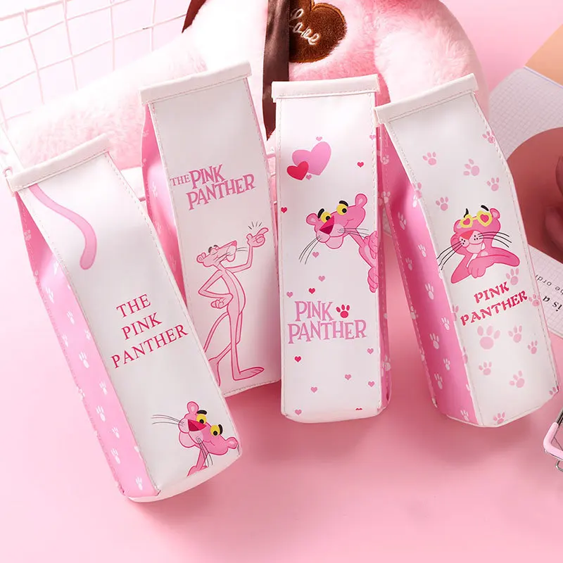 

Cute Korean Material Mochila Escolar Kawaii Pencil Case School For Girls Leather Milk Pen Box Stationery Bag Supplies Pink Gift