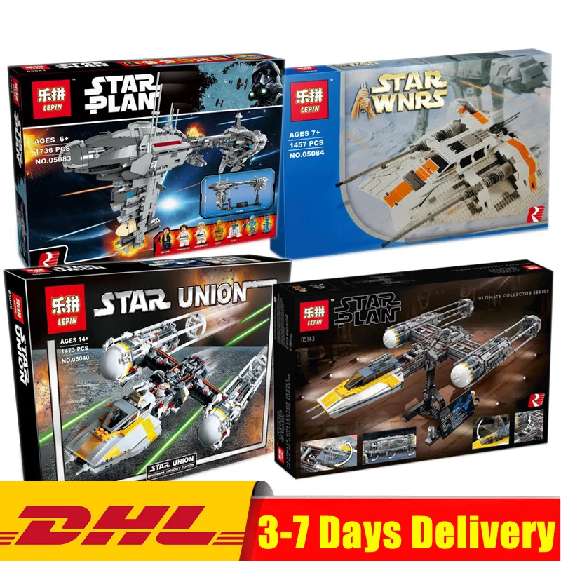 

Lepin 05083 05084 05040 05143 Star Wars Model Building Bricks Compatible Legoinglys 10129 10134 75181 Blocks Educational Toys