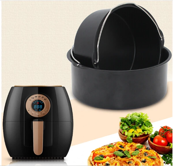 

Air Fryer Basket Round Homemade Baked Fries Fryer Cake Mold Basket Frying Pan