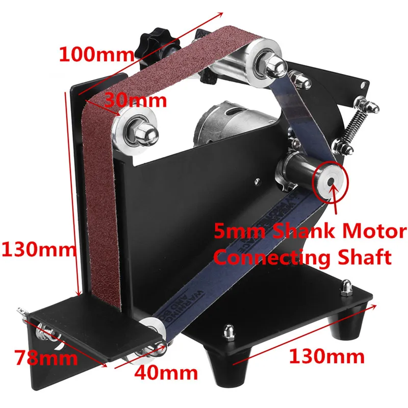 Самодельный ремень шлифовальные станки вложение применение 775 795 895 двигатель шлифовальный ремень адаптер кронштейн с 5 мм Двигатель Соединительный вал