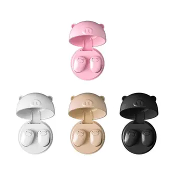 

Mini TWS Earbuds V5.0 True Wireless Bluetooth Headset Cute Pig Mini Earphone with Charging Case Bluetooth 5.0 Earphones Earplugs