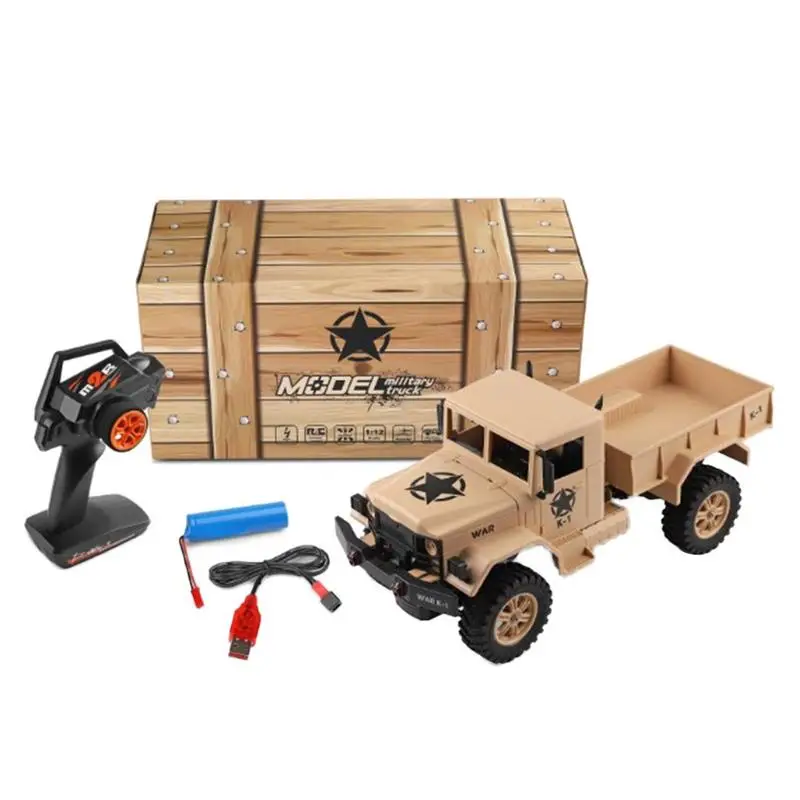 

For Weili 124301 1:12 Electric Remote Control Four - Wheel Drive Truck Simulation Military Toy