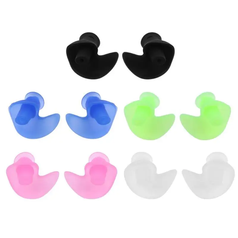 Waterproof Soft Silicone Flower Shape Earplugs for Summer Swimming Diving Water Sports Swimming Earplugs Accessories