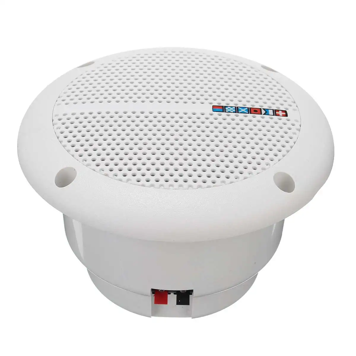 1Pair 25W Full Range Ceiling Wall Speakers Waterproof Loundspeaker Home Theater Bathroom Marine Boat Water Resistant Speaker