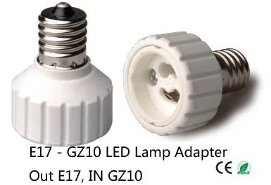 E17 to GZ10 LED Lamp adapter socket converter