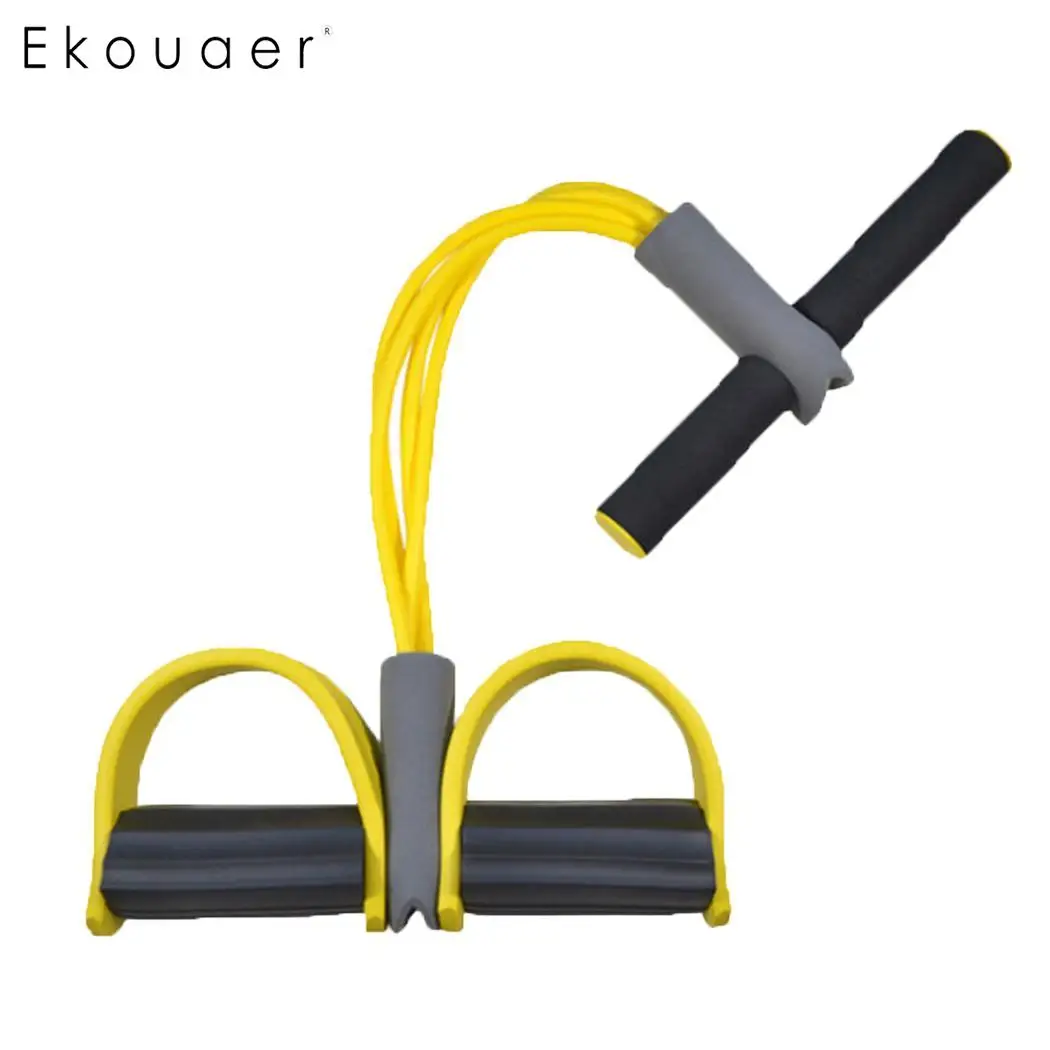 

Sit Up Pull Rope Skinny Legs Abdominal 50cm/19.6inch Fitness Exercise Four Tubes, Two Tubes Workout Equipments