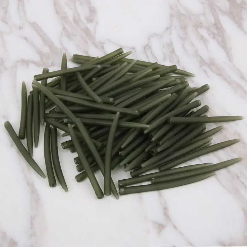 20/50/100 pcs محطة الكارب الصيد مكافحة الأكمام ربط مع الصيد هوك 53mm الكارب الصيد اكسسوارات أدوات Pesca Z50